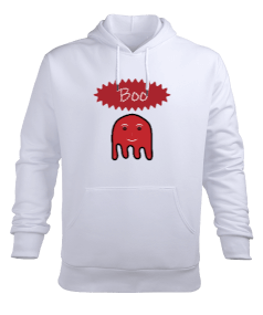 Kırmızı sevimli hayalet Erkek Kapüşonlu Hoodie Sweatshirt - Tisho