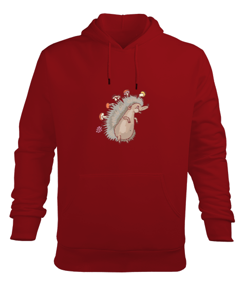 Tisho - KİRPİ Erkek Kapüşonlu Hoodie Sweatshirt