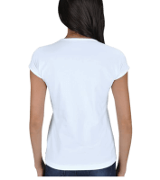 Kısa kollu bayan t-shirt Kadın Tişört - Thumbnail