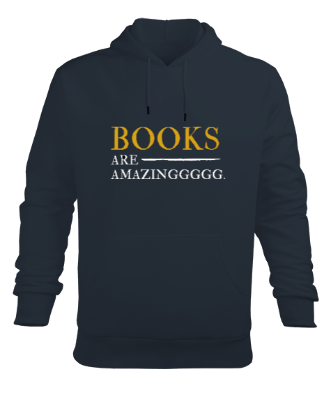 Tisho - Kitap severler kitaplar harikadır Erkek Kapüşonlu Hoodie Sweatshirt