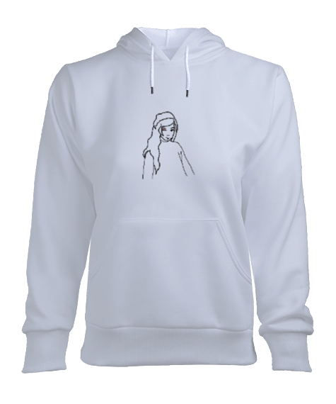 Tisho - Kız 2 Kadın Kapşonlu Hoodie Sweatshirt