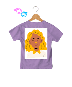 Kız çocuğu özel tasarım t shirt Çocuk Unisex - Thumbnail