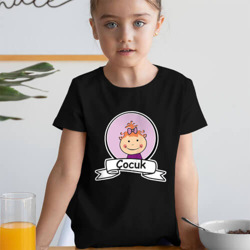 Kız Çocuk Resimli Kız Çocuk Tişört - Tekli Kombin