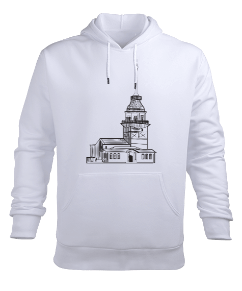 Tisho - Kız Kulesi Tasarımlı Sweatshirtq Erkek Kapüşonlu Hoodie Sweatshirt