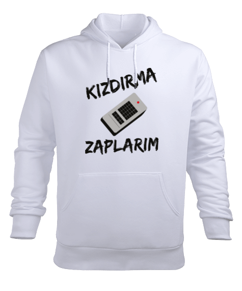 Tisho - KIZDIRMA ZAPLARIM Erkek Kapüşonlu Hoodie Sweatshirt