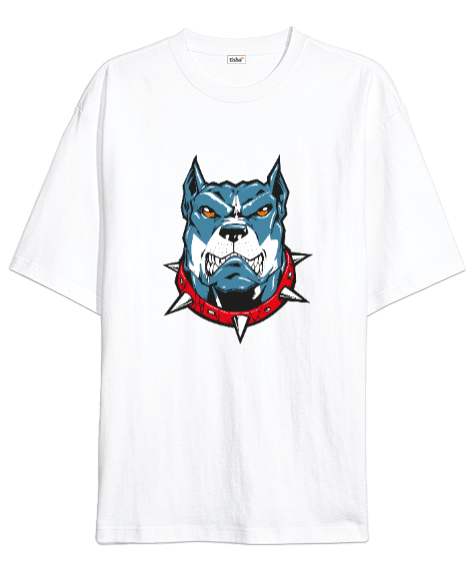 Tisho - Kızgın Köpek baskılı Oversize Unisex Tişört