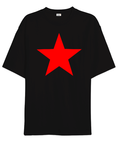 Kızıl Yıldız - OneArtTasarım Oversize Unisex Tişört