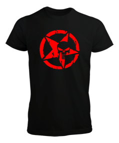 Tisho - Kızıl Yıldız ve Punisher - OneArtTasarım Erkek Tişört