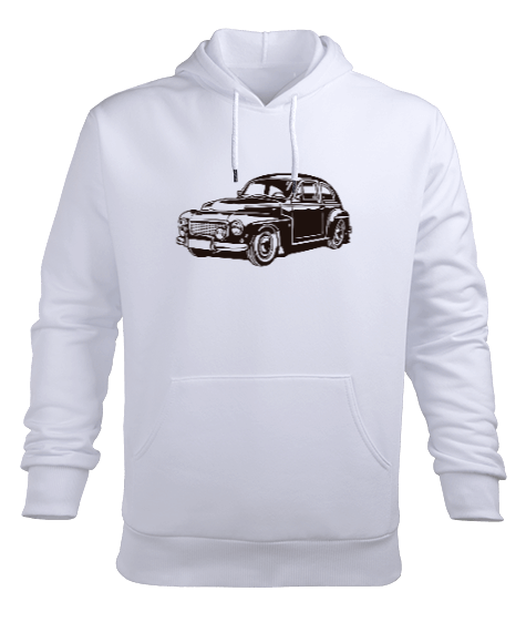 Tisho - Klasik Araba Erkek Kapüşonlu Hoodie Sweatshirt