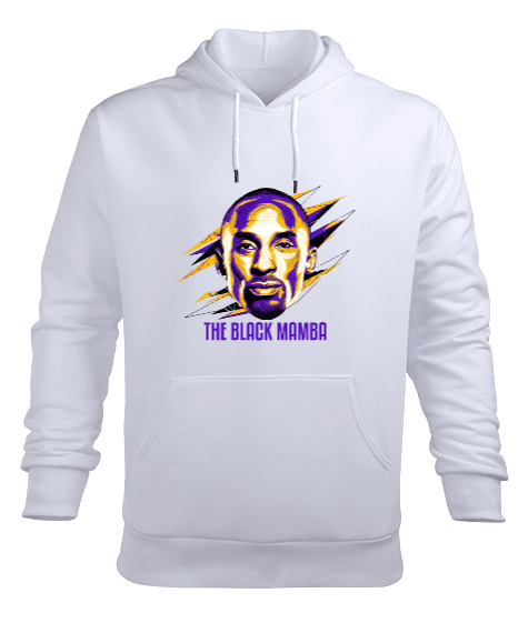 Tisho - Kobe Bryant - The Black Mamba Erkek Kapüşonlu Hoodie Sweatshirt