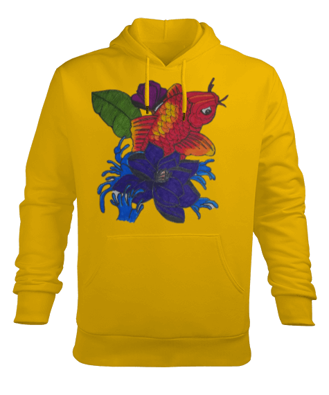 Tisho - Koi Erkek Kapüşonlu Hoodie Sweatshirt