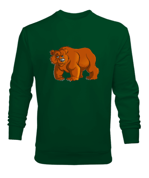 Tisho - Komik güçlü ayı Erkek Sweatshirt