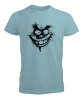 Komik Surat - Face V2 Su Yeşili Erkek Tişört - Tisho