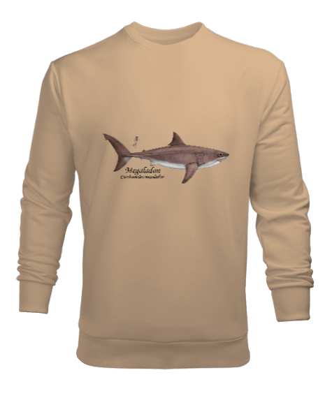 Tisho - köpek balığı, megaladon, shark Erkek Sweatshirt