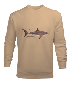 Tisho - köpek balığı, megaladon, shark Erkek Sweatshirt