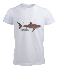 Tisho - köpek balığı, megaladon, shark Erkek Tişört