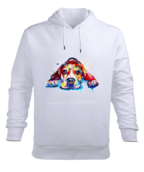 Tisho - köpek baskılı sweatshirt Erkek Kapüşonlu Hoodie Sweatshirt