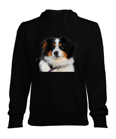 Tisho - Köpek Resimli Kadın Polar Kadın Kapşonlu Hoodie Sweatshirt