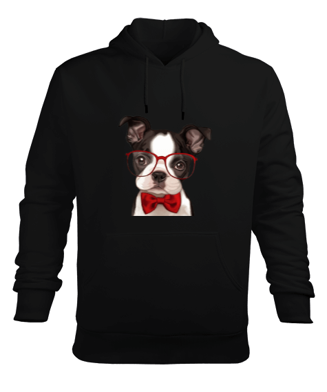 Tisho - Köpekli Hoodie Erkek Kapüşonlu Hoodie Sweatshirt