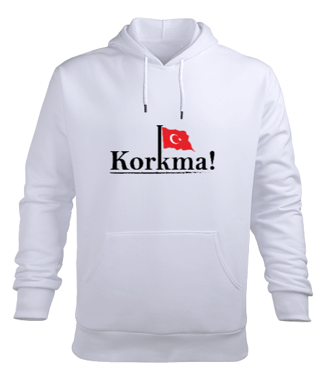 Tisho - Korkma erkek kapişonlu Erkek Kapüşonlu Hoodie Sweatshirt