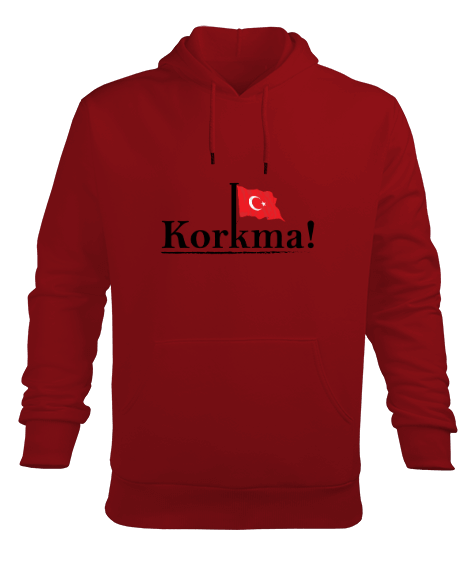 Tisho - Korkma Erkek Kapüşonlu Sweatshirt Erkek Kapüşonlu Hoodie Sweatshirt