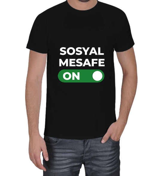 Tisho - Korona Sosyal Mesafe Erkek Tişört