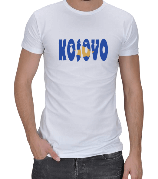 Tisho - Kosovo baskılı Erkek Regular Kesim Tişört