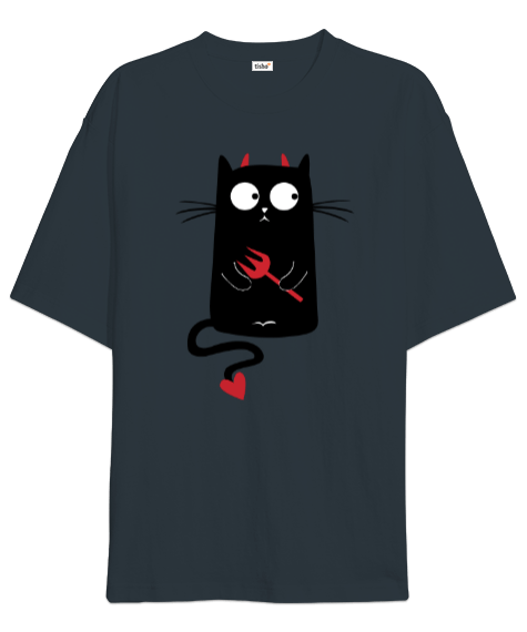 Tisho - Kötü Kedi Oversize Unisex Tişört