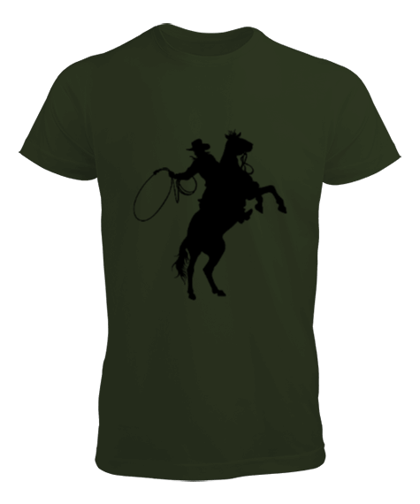 Tisho - Kovboy Baskılı T-shirt Erkek Tişört