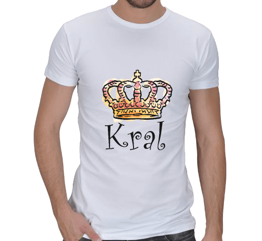 Tisho - kral, kraliçe, aşk, sevgi Erkek Regular Kesim Tişört