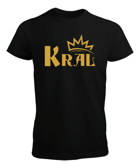 Kral Siyah Erkek Tişört