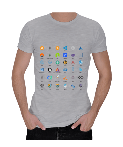 Tisho - kripto para Erkek Regular Kesim Tişört
