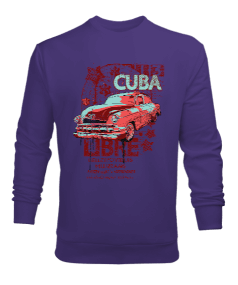 Tisho - Küba Libre Tasarım Baskılı Erkek Sweatshirt