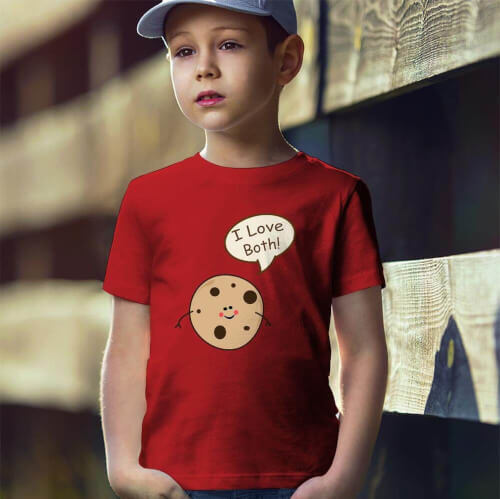 Kurabiye Baskılı Erkek Çocuk Tişört - Tekli Kombin - Thumbnail