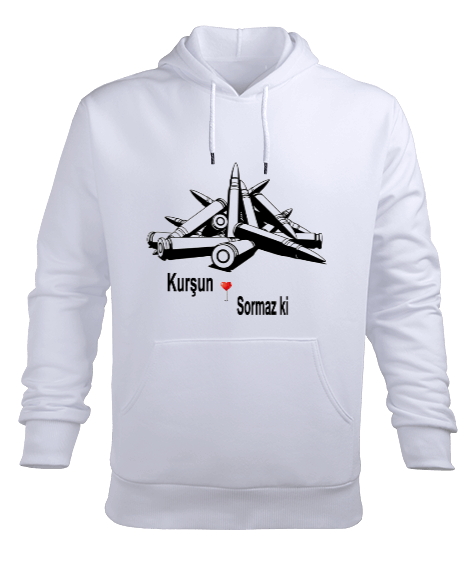 Tisho - kurşun adres sormazki Erkek Kapüşonlu Hoodie Sweatshirt