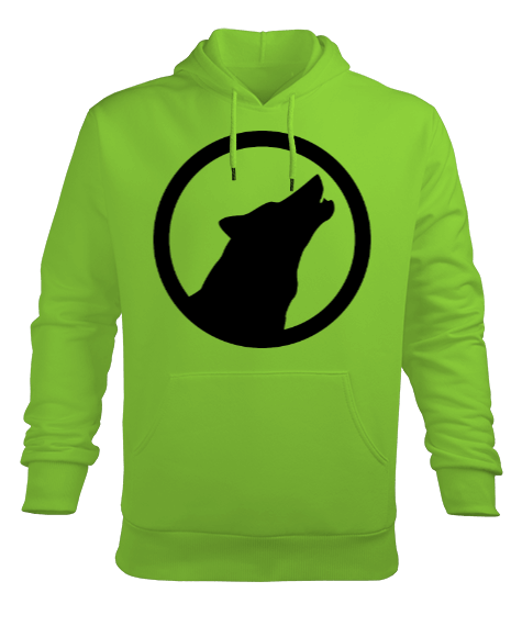 Tisho - Kurt Baskılı Erkek Kapüşonlu Hoodie Sweatshirt Erkek Kapüşonlu Hoodie Sweatshirt