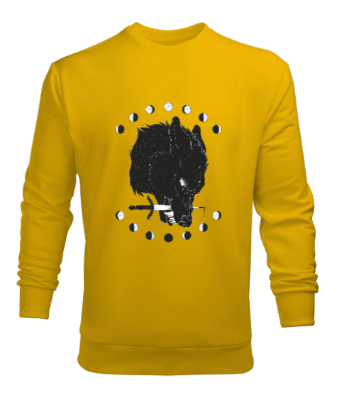 Tisho - Kurt İllüstrasyon Erkek Sweatshirt