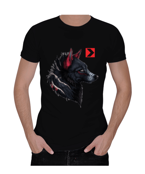 Tisho - Kurt Slim Fit Sport Siyah T-Shirt Erkek Regular Kesim Tişört