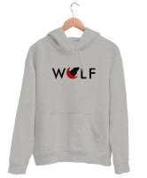 Kurt ve Hilal - Wolf Gri Unisex Kapşonlu Sweatshirt - Tisho