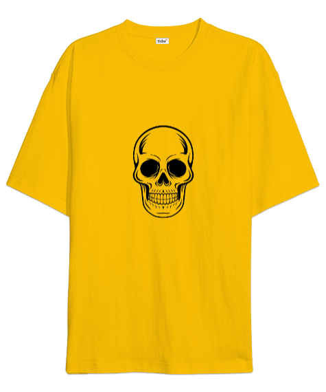 Tisho - KURU KAFA Sarı Oversize Unisex Tişört