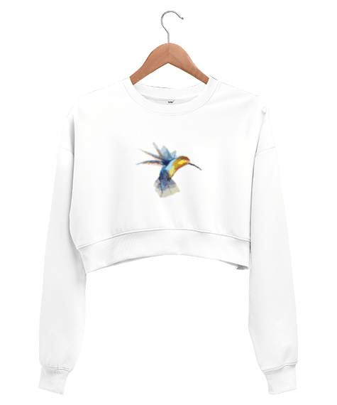 Tisho - Kuş Kadın Crop Sweatshirt