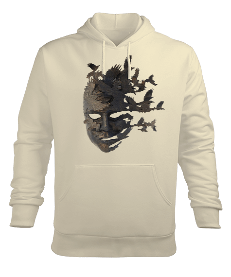 Tisho - KUŞ MASKELİ SWEATSHİRT Erkek Kapüşonlu Hoodie Sweatshirt