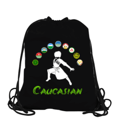 Kuzey Kafkasya ülkelerinin bayrakları. Büzgülü Spor Çanta - Tisho