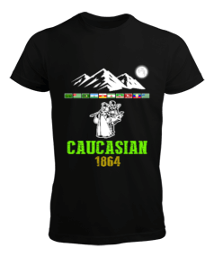 Kuzey Kafkasya ülkelerinin bayrakları. Erkek Tişört - Tisho