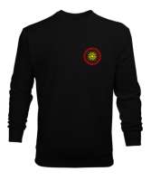 Kuzey Makedonya,Makedonya,Makedonya Bayrağı,Makedonya logosu,Macedonia flag. Siyah Erkek Sweatshirt - Tisho