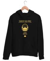 Kuzey Makedonya,Makedonya,Makedonya Bayrağı,Makedonya logosu,Macedonia flag.? Siyah Unisex Kapşonlu Sweatshirt - Tisho