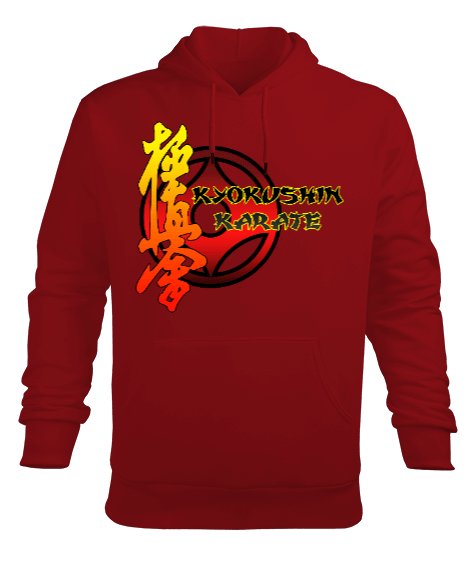 Tisho - KYOKUSHIN KARATE SWEATSHIRT Erkek Kapüşonlu Hoodie Sweatshirt