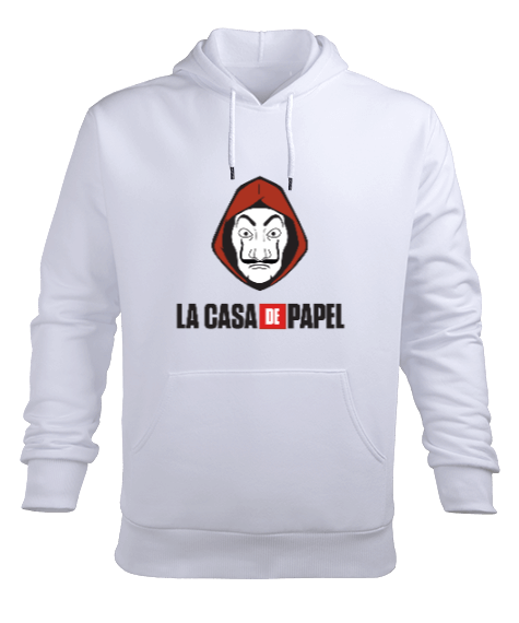 Tisho - La casa de papel baskılı Erkek Kapüşonlu Hoodie Sweatshirt