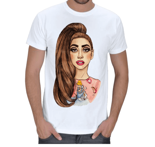 Tisho - lady gaga t-shirt BOY Erkek Tişört