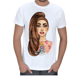 Tisho - lady gaga t-shirt BOY Erkek Tişört